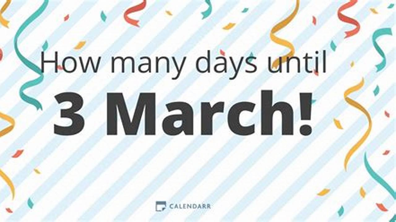 How Many Days Till March 7 2025 Countdown