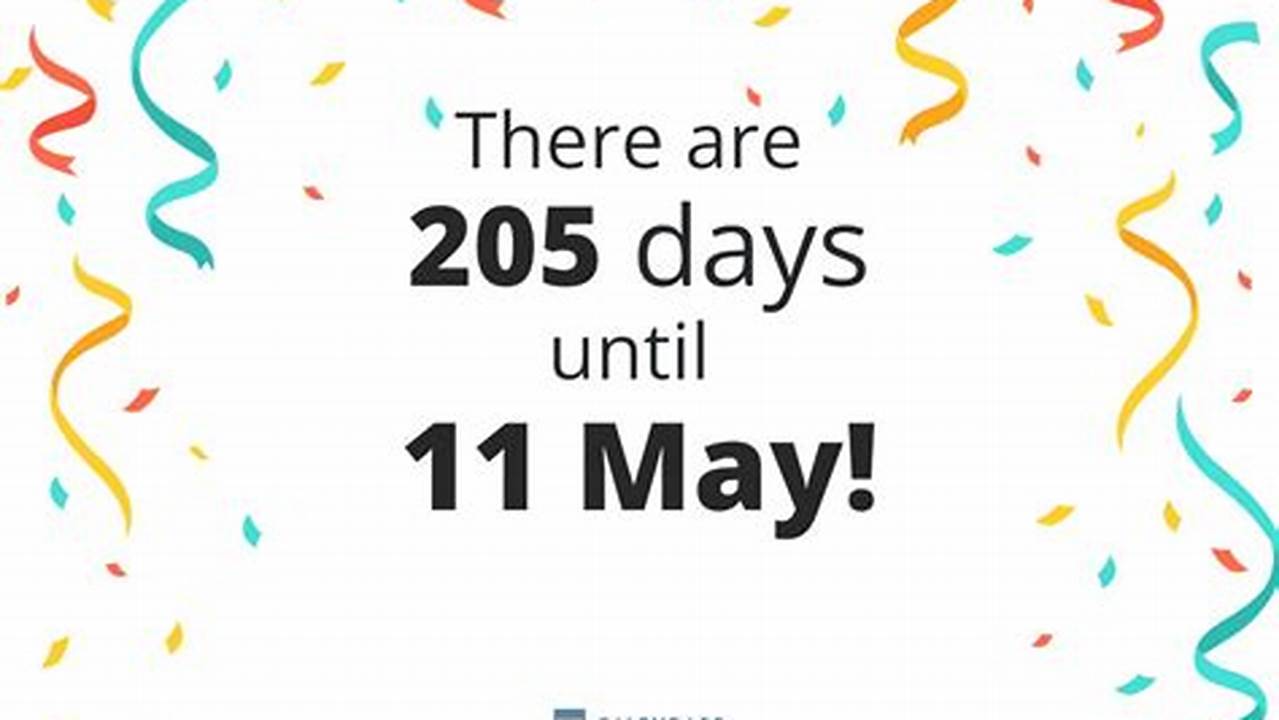 How Many Days Until 11 May 2024