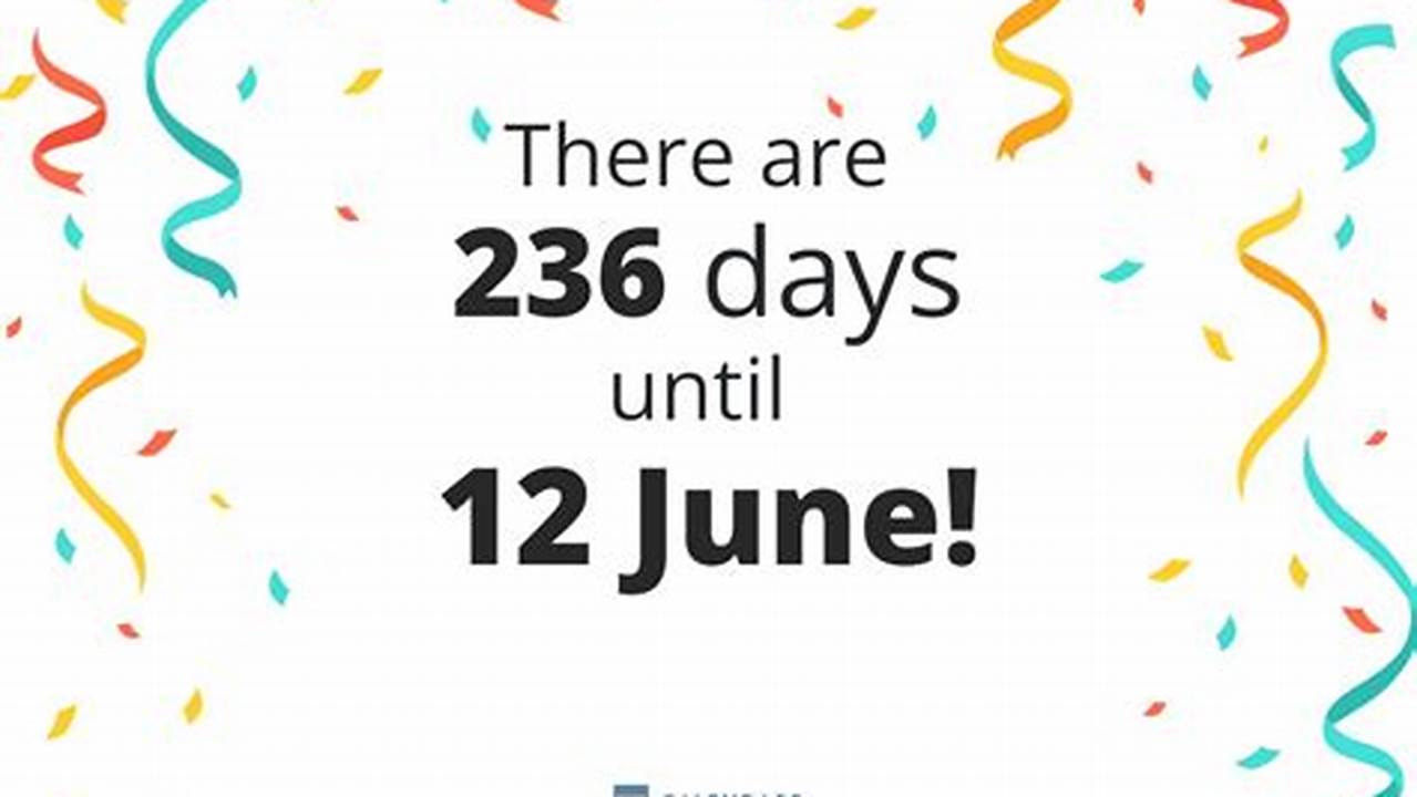 How Many Days Until 12 June 2024