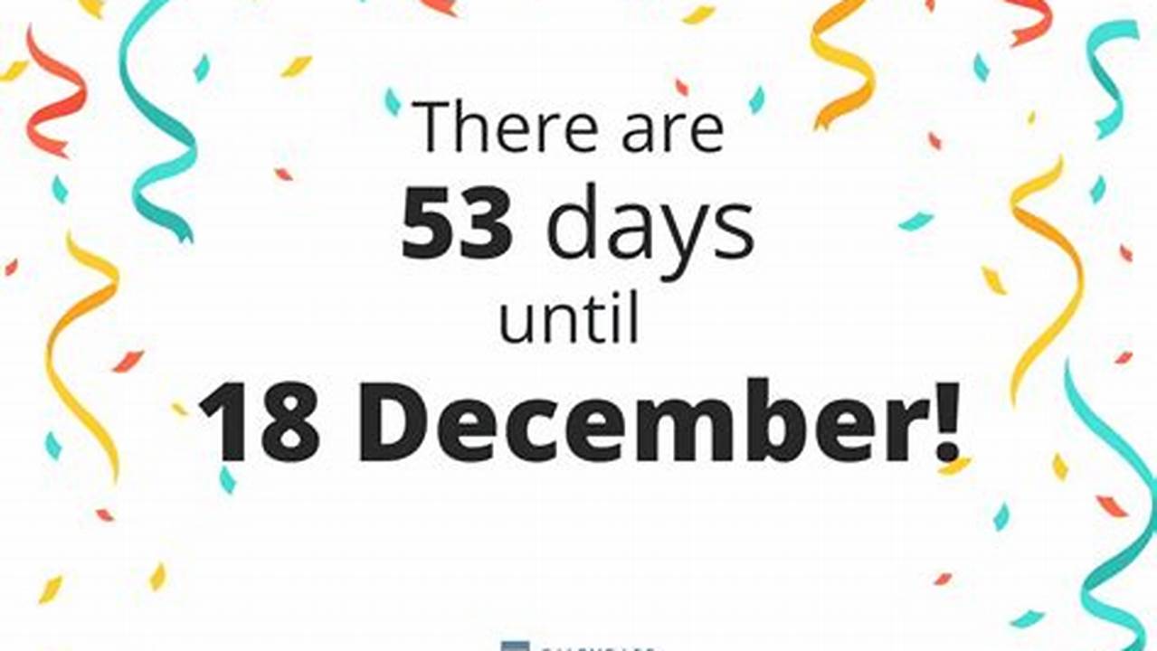 How Many Days Until 18 December 2024
