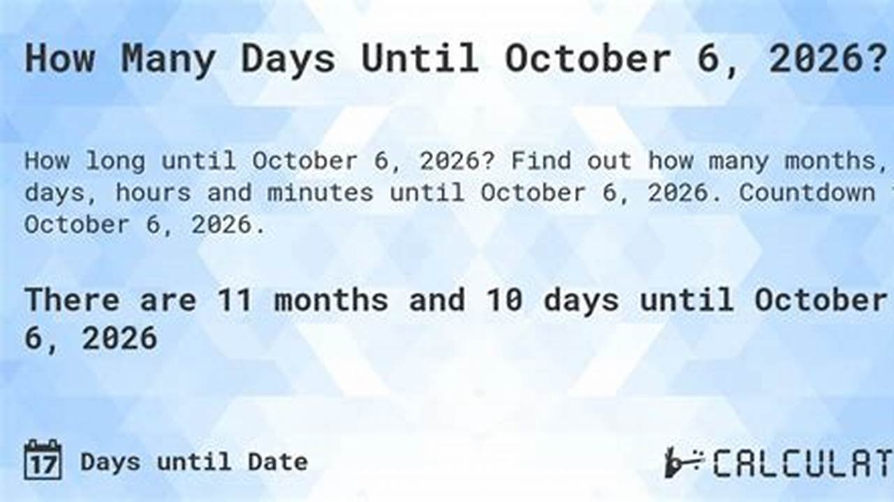 How Many Days Until 2026 From Today