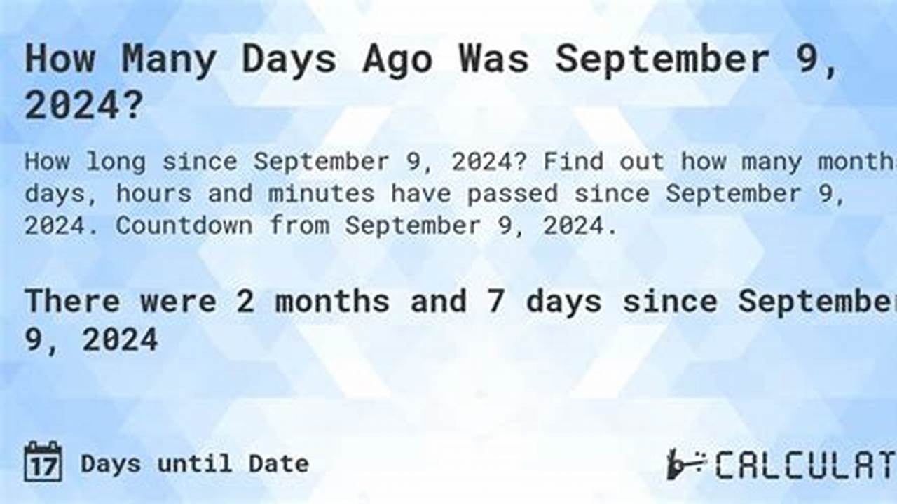 How Many Days Until 22nd September 2024