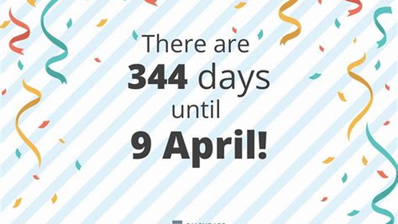 How Many Days Until April 9 2025