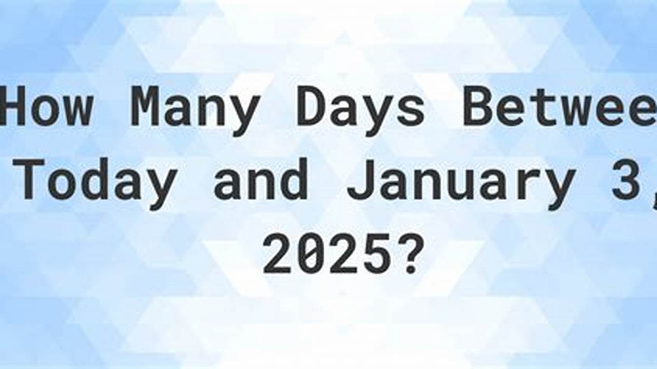 How Many Days Until January 17 2025