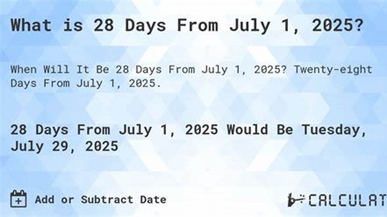 How Many Days Until July 21 2025