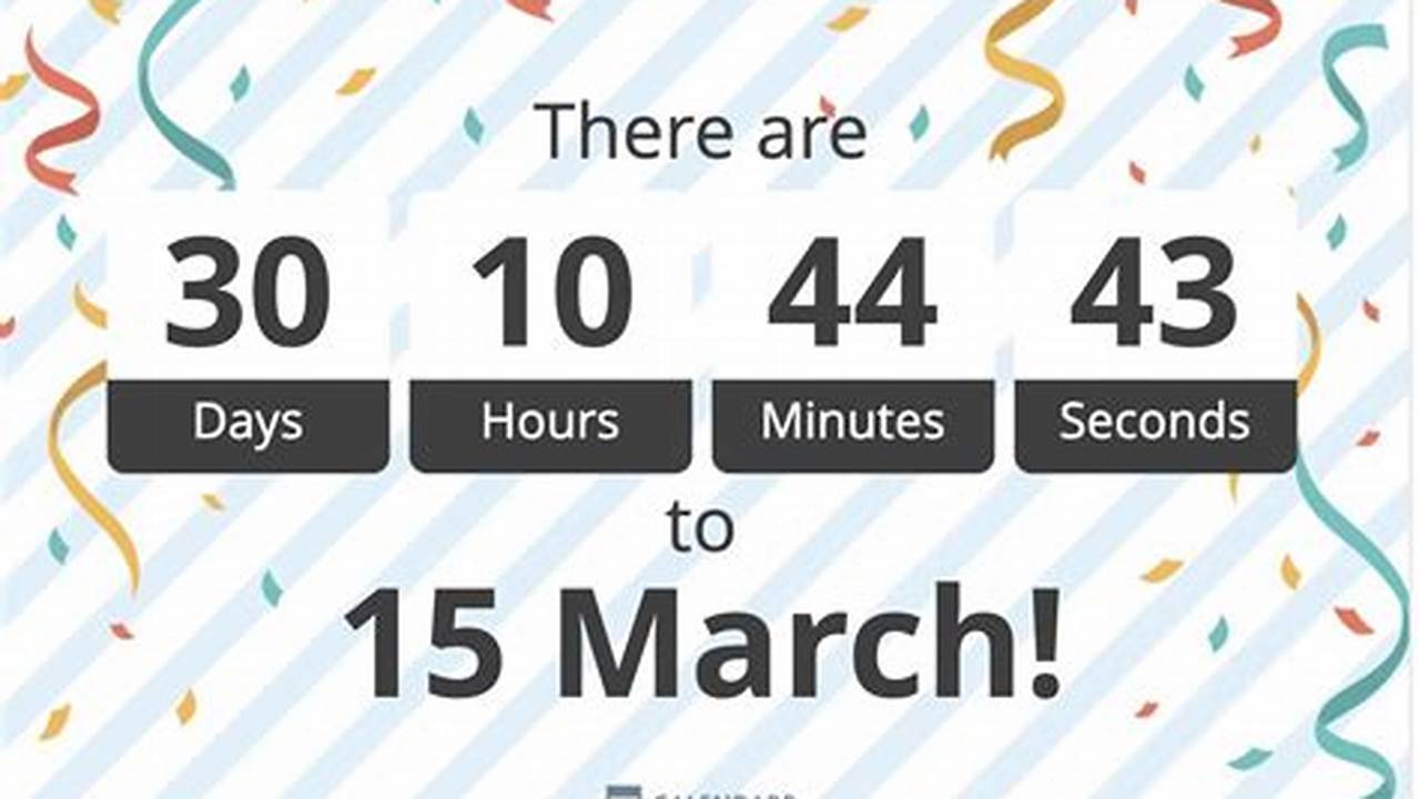 How Many Days Until March 13 2025