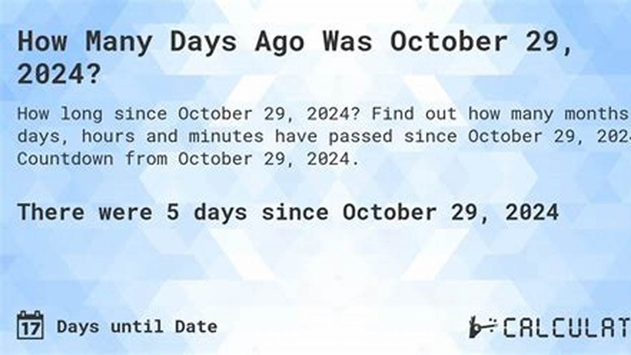How Many Days Until Oct 13 2024