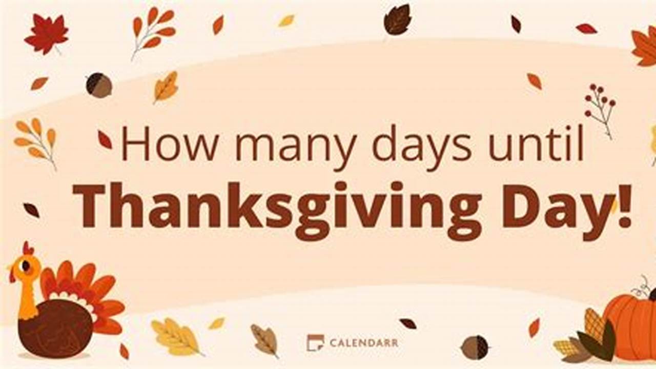 How Many More Days Till Thanksgiving 2024 Countdown