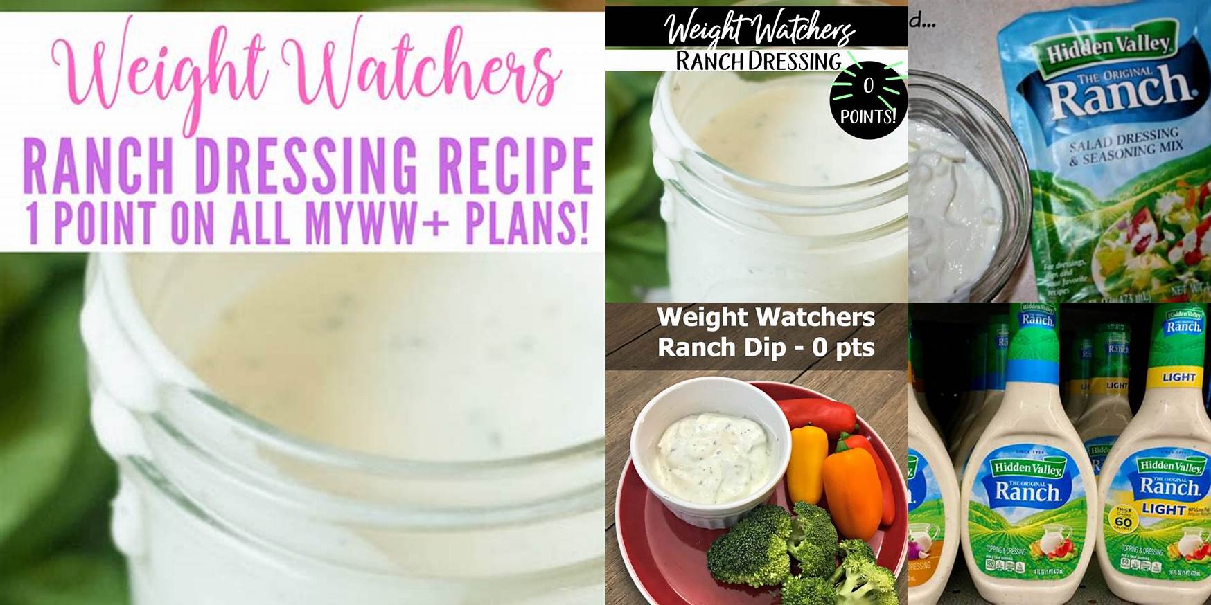 How Many Points Is Ranch Dressing On Weight Watchers