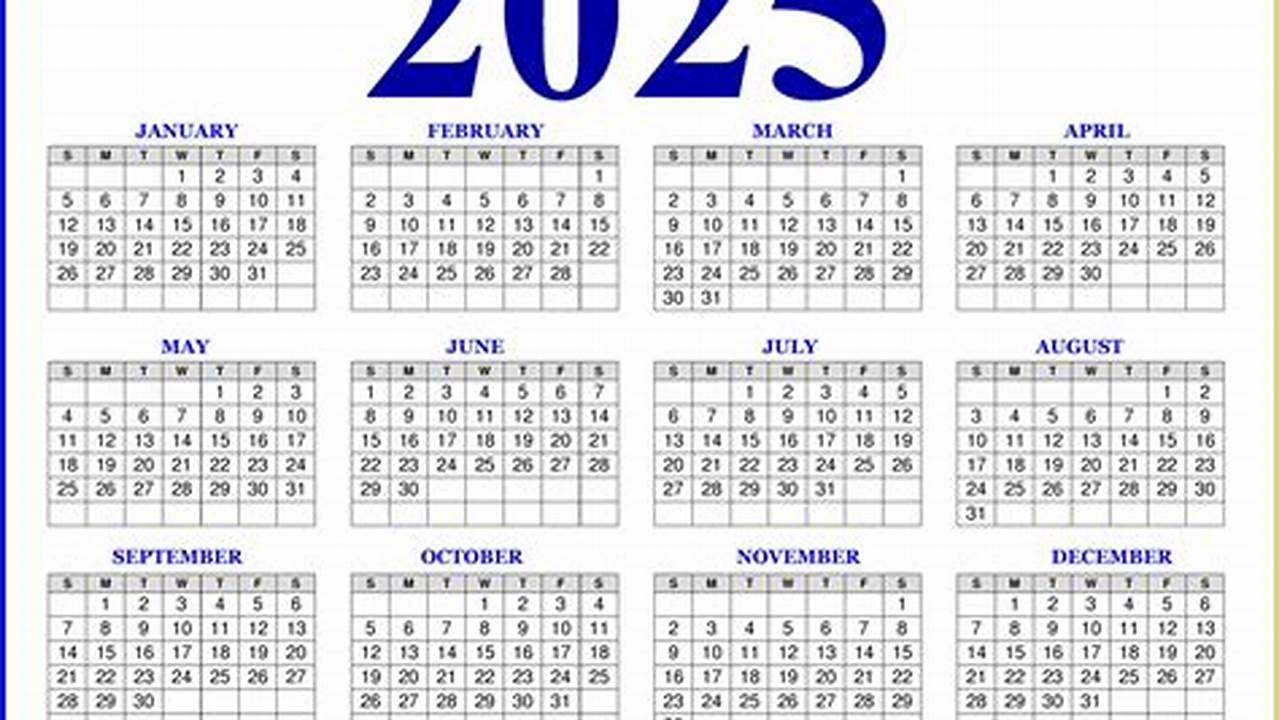 How Many Print Calendar 2025