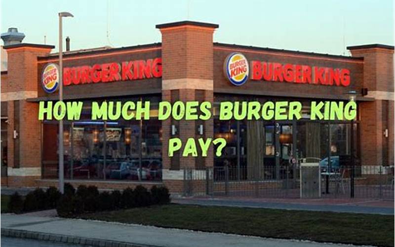 How Much Does Burger King Pay in Texas?