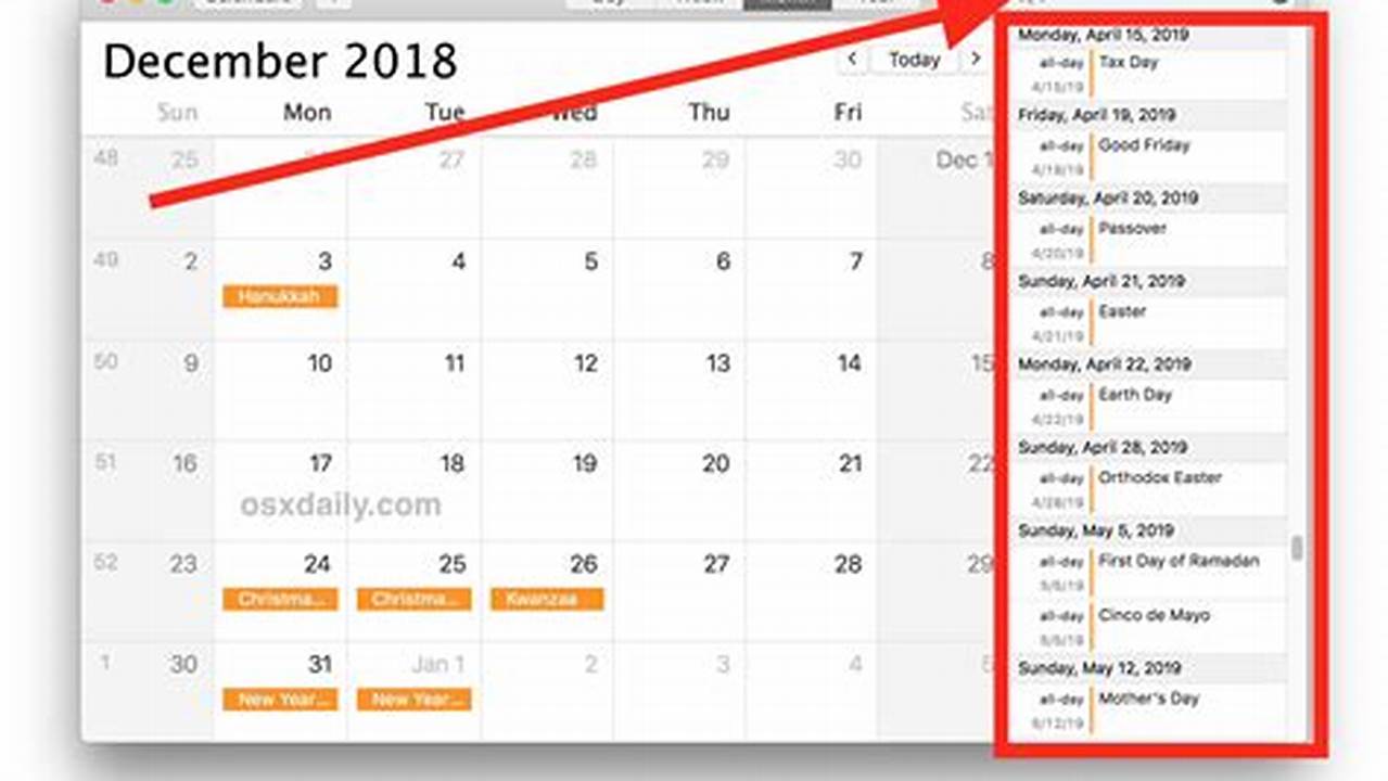 How To Add Events To Calendar On Mac