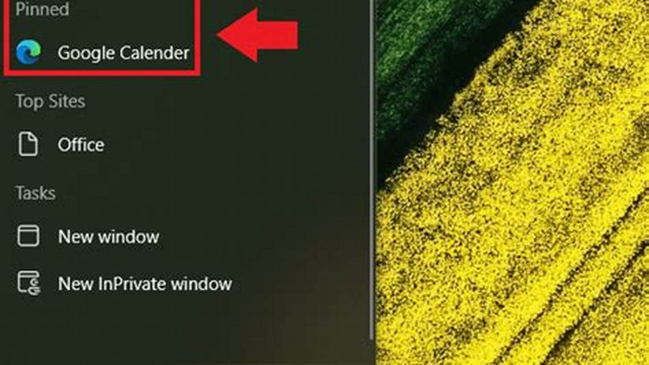 How To Add Google Calendar Shortcut To Desktop