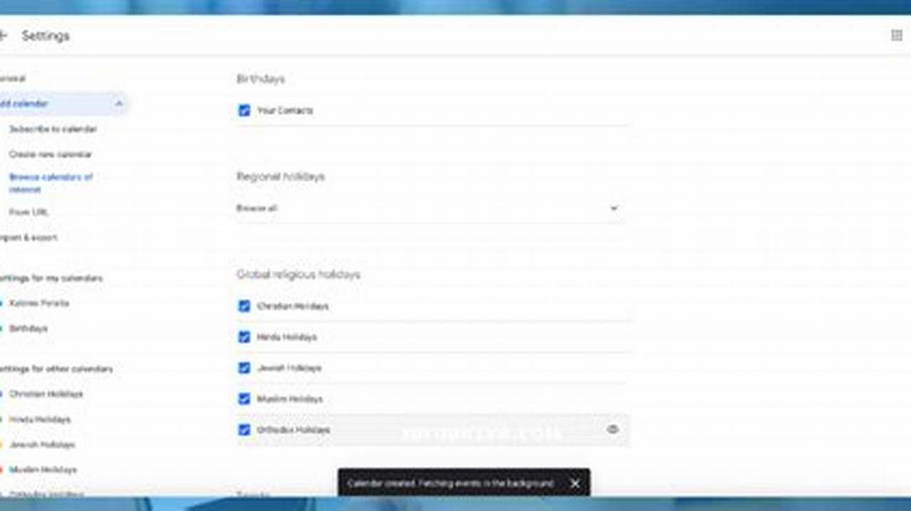 How To Add Holidays On Google Calendar