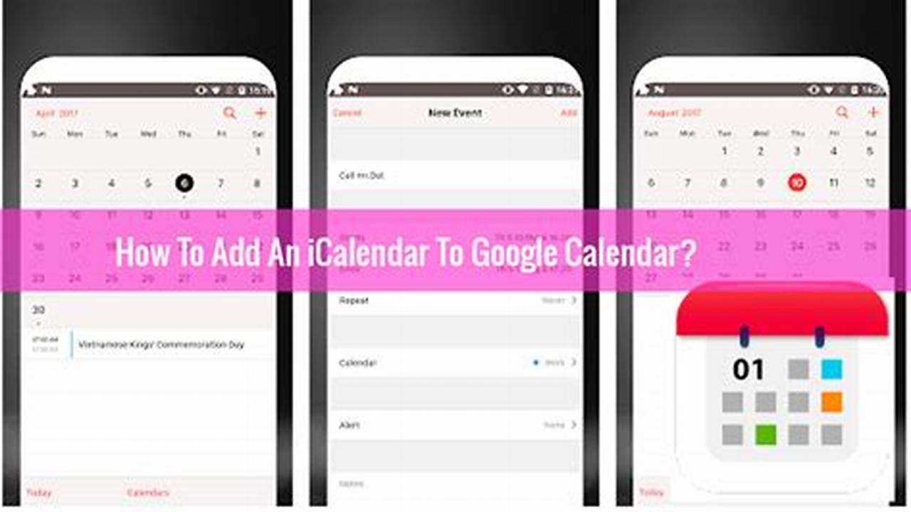 How To Add Icalendar To Google Calendar