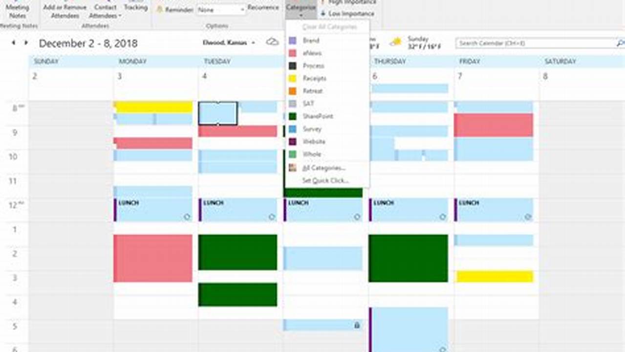 How To Add More Color Categories In Outlook Calendar