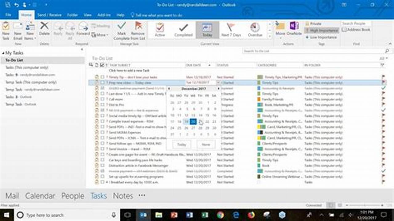 How To Add Tasks On Outlook Calendar