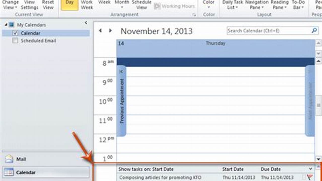 How To Add Tasks To Outlook Calendar View