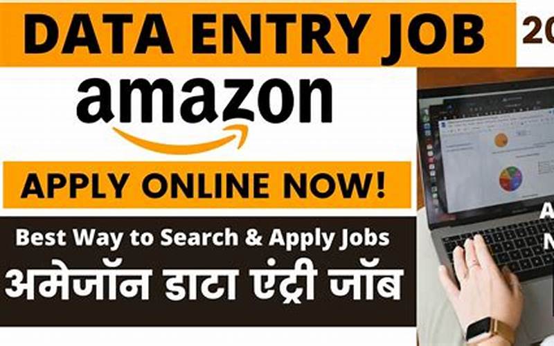 How To Apply For Amazon Data Entry Jobs