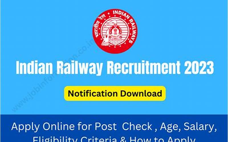 How To Apply For Indian Railway Jobs