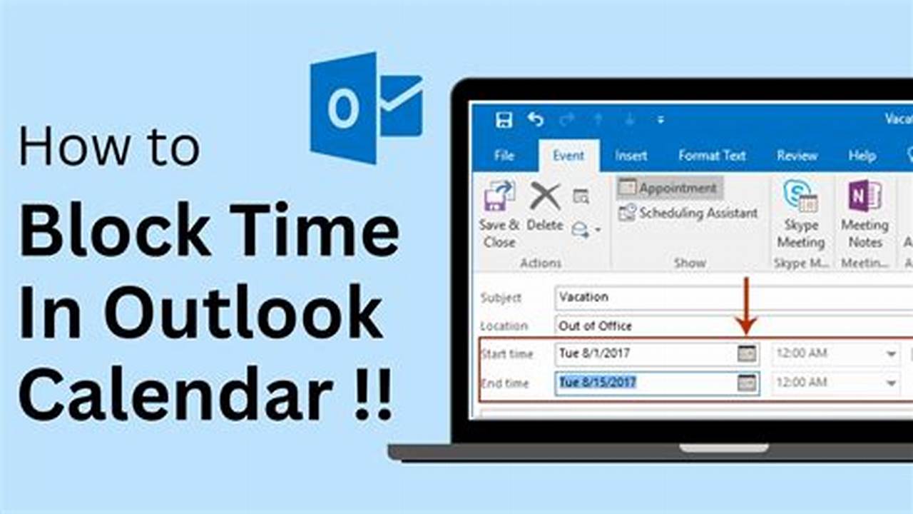 How To Block Time In Outlook Calendar As Busy