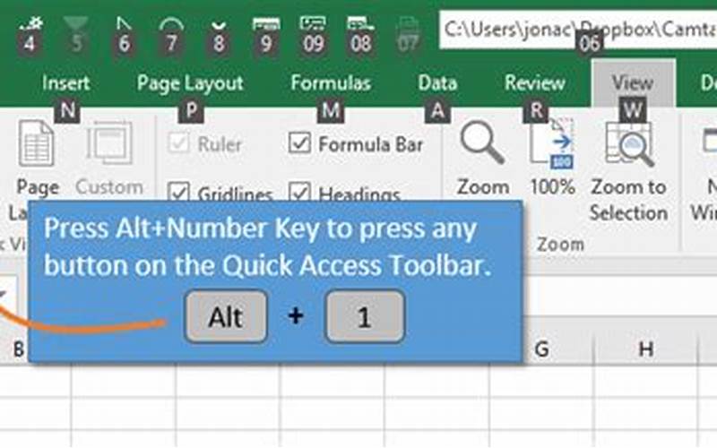 How To Change Keyboard Shortcuts Using The Quick Access Toolbar