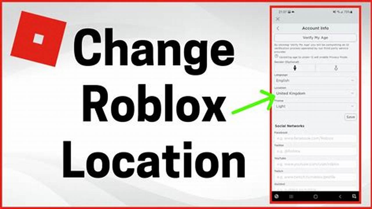 How To Change Roblox Location 2024