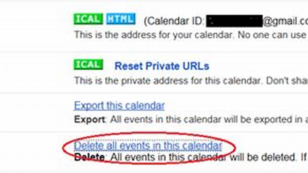 How To Clear Events In Google Calendar