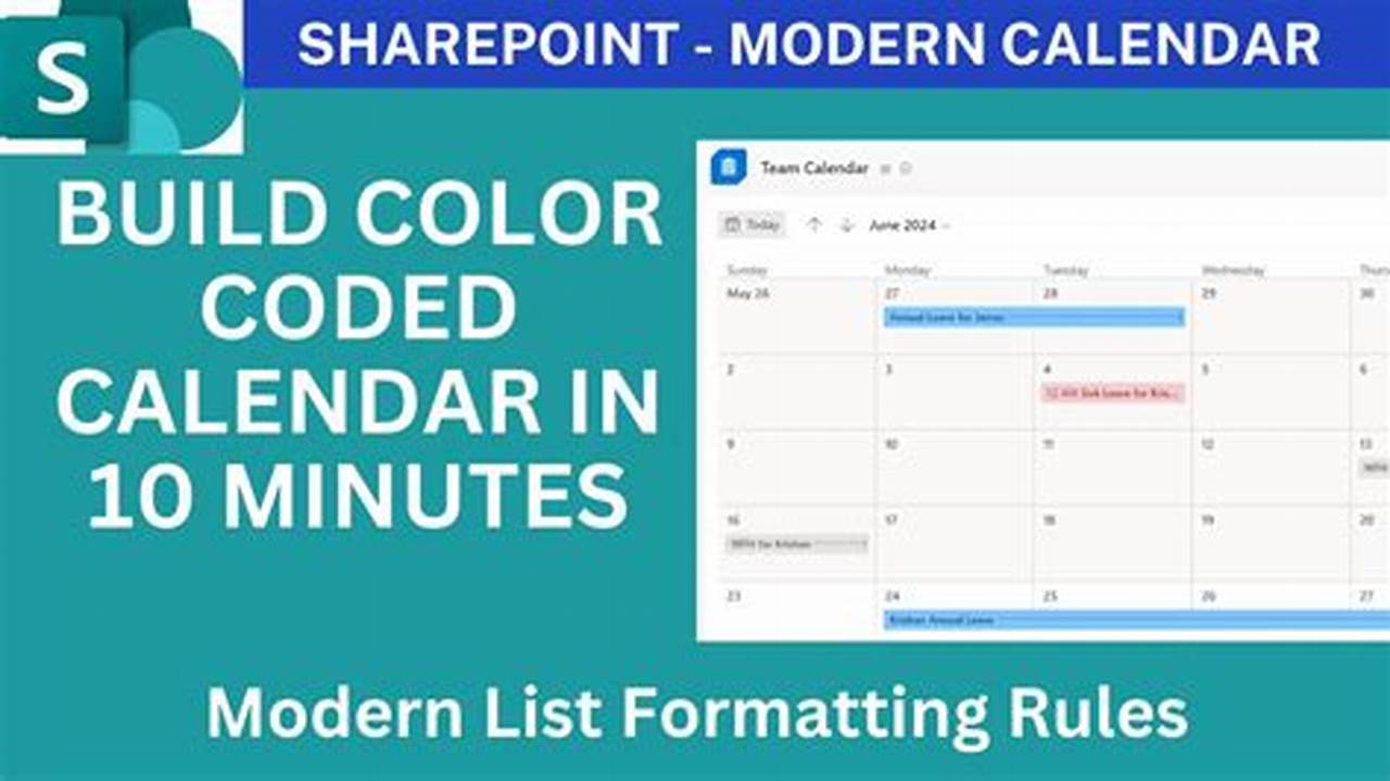 How To Color Code Calendar In Sharepoint