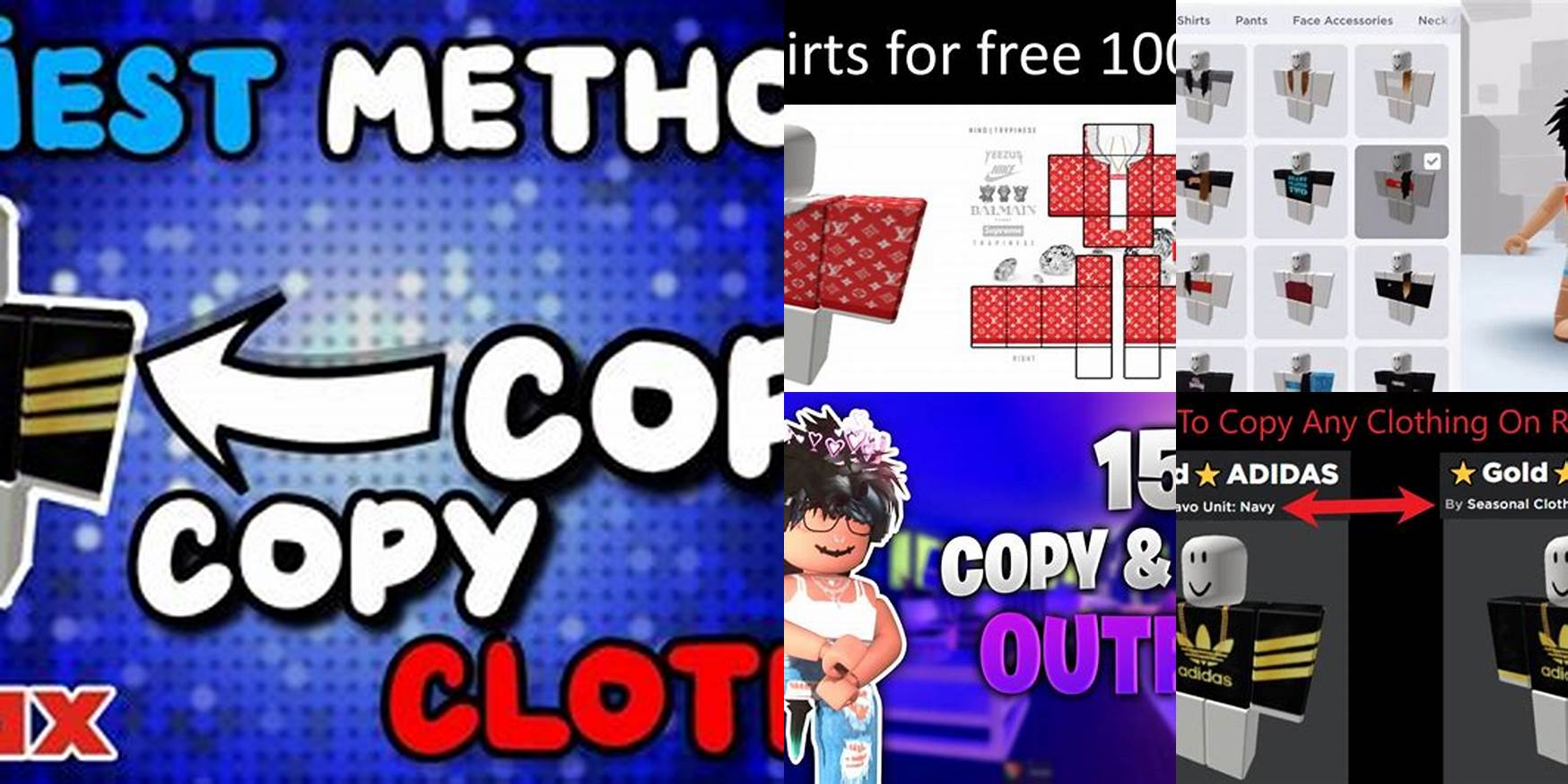 How To Copy And Paste Roblox Clothes