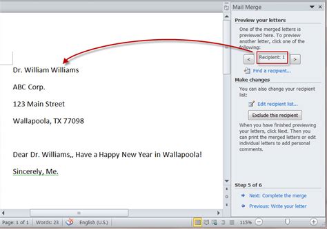 How To Create A Mail Merge Template In Word 2010