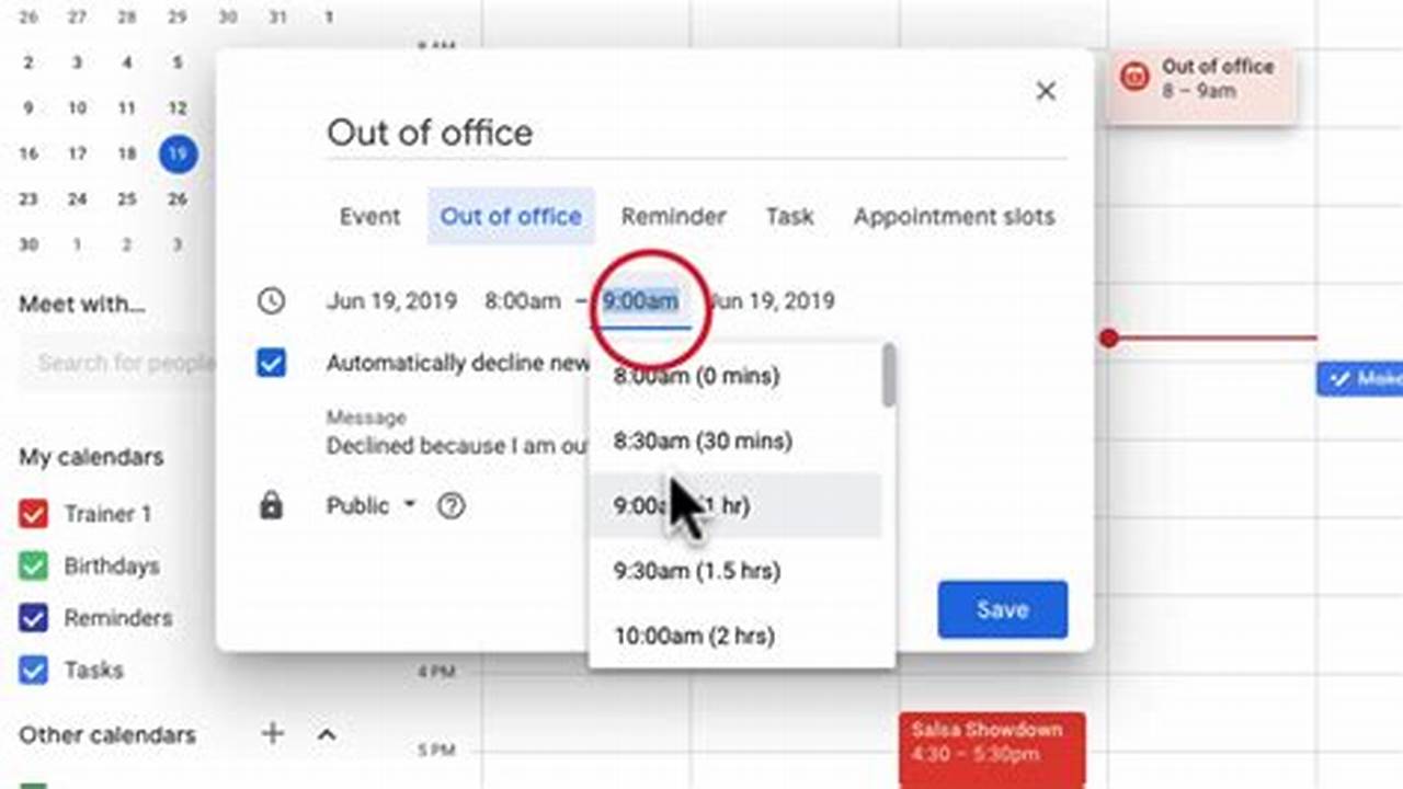 How To Create An Ooo In Google Calendar
