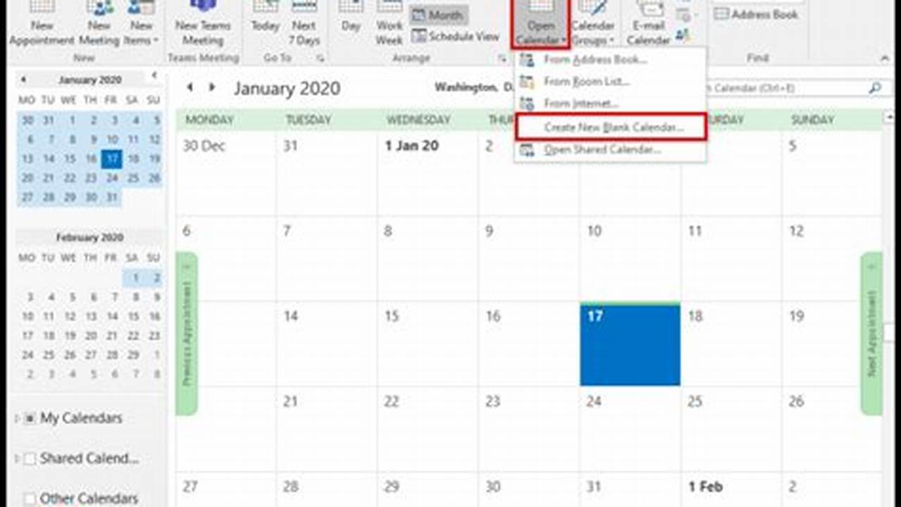 How To Create New Calendar Outlook