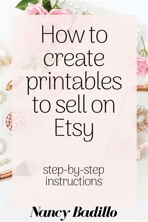 How To Create Printables To Sell On Etsy
