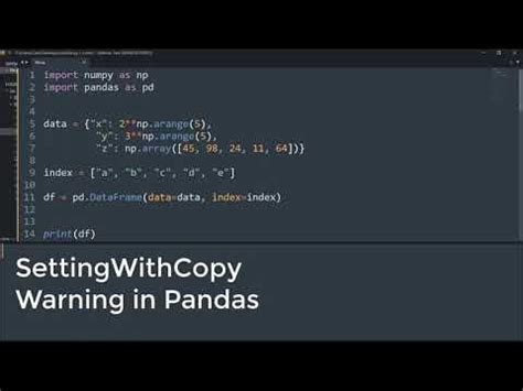 How To Deal With Settingwithcopywarning In Pandas