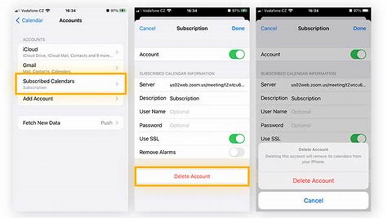 How To Delete Calendar Subscription Iphone