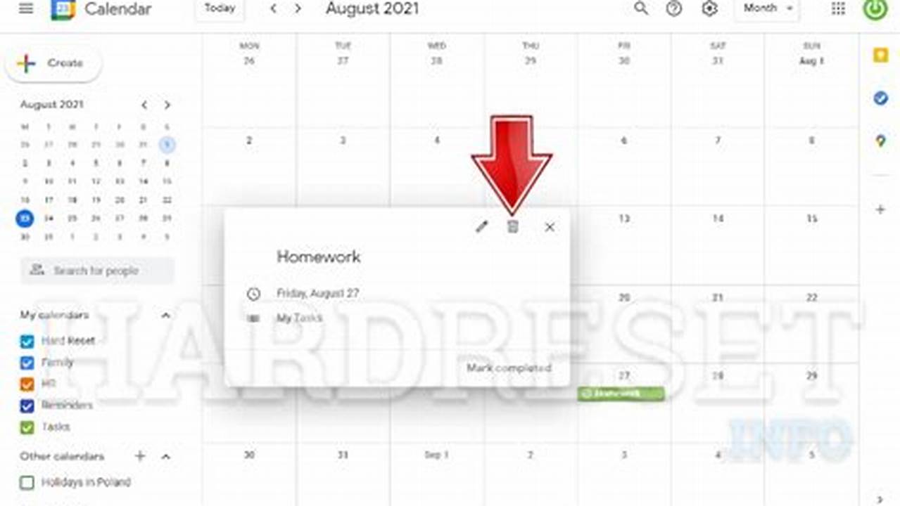 How To Delete Tasks In Google Calendar