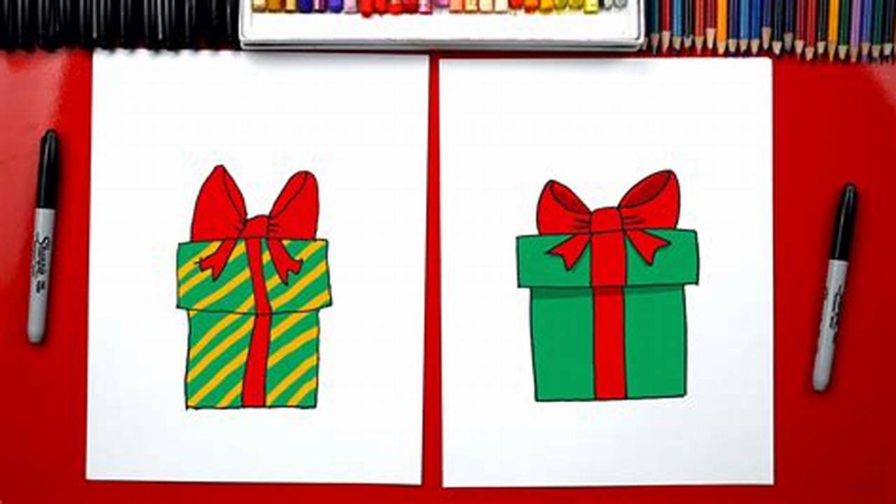 Unveiled: The Art of Drawing a Captivating Christmas Present