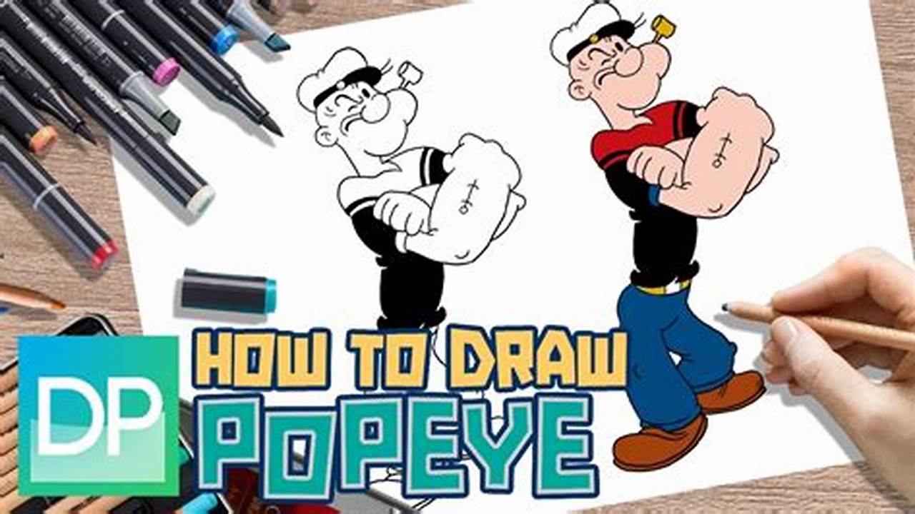 How To Draw Popeye Step By Step