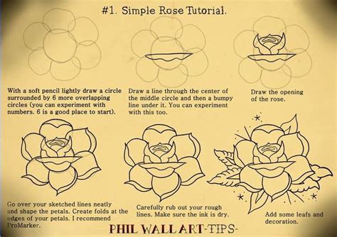How to draw a rose stepbystep guide for beginners