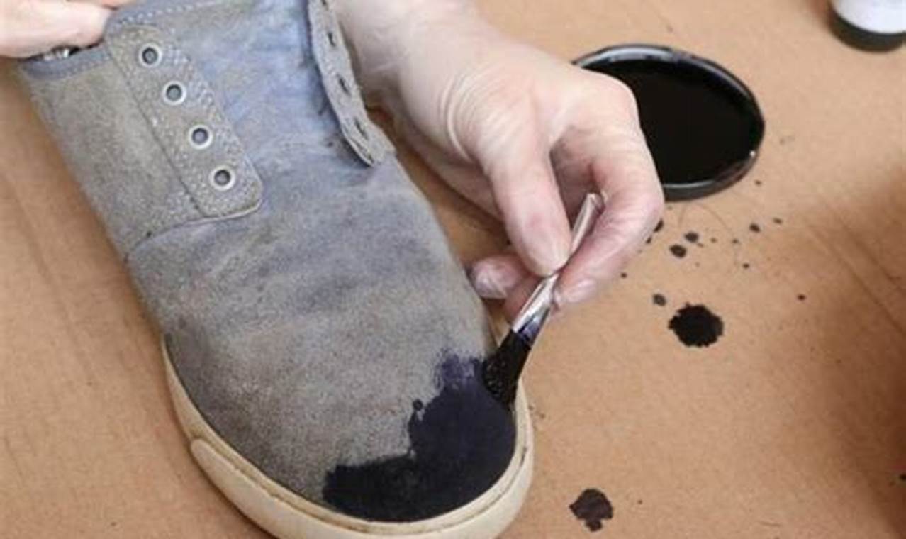 How To Dye Fabric Shoes Black