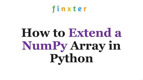 th?q=How To Extend An Array In Place In Numpy? - Efficiently Extending Arrays in Numpy: In-Place Tips