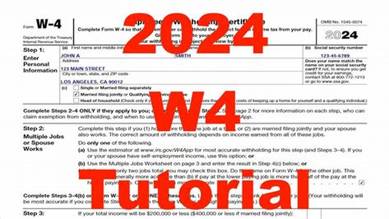How To Fill Up W4 Form 2024