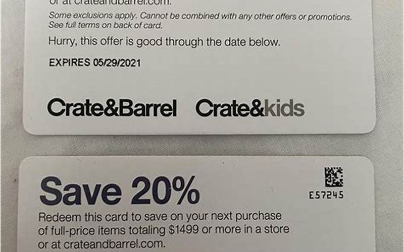 How To Find Crate And Barrel Promo Codes