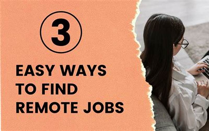 How To Find Remote Jobs Online