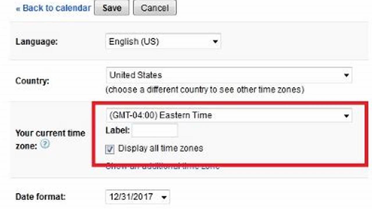 How To Fix Timezone On Google Calendar