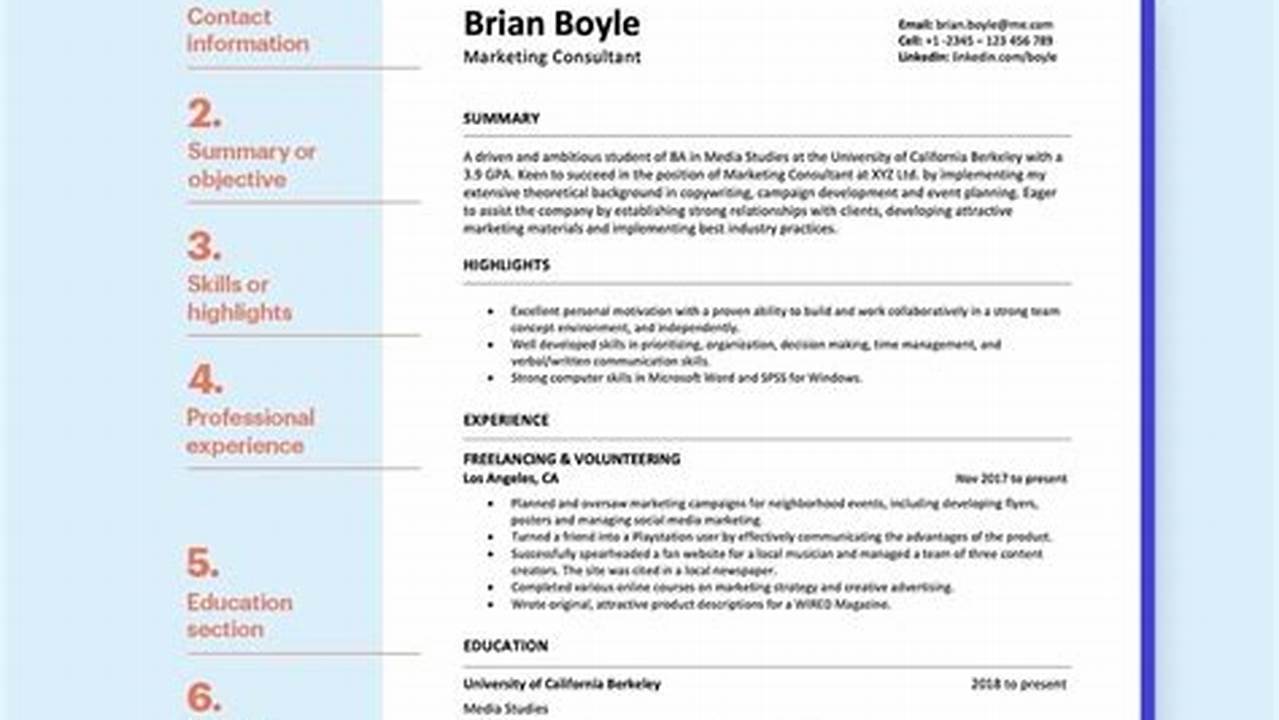 How To Format A Resume 2024
