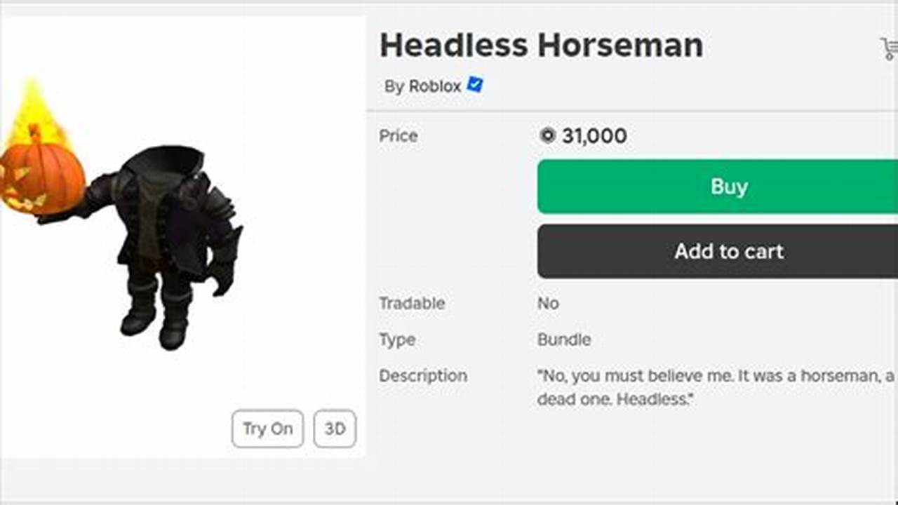How To Get Headless In Roblox 2024