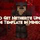 How To Get Netherite Upgrade Template