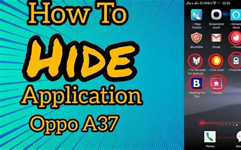 How To Hide Or Hide Applications Easily On Hp Oppo